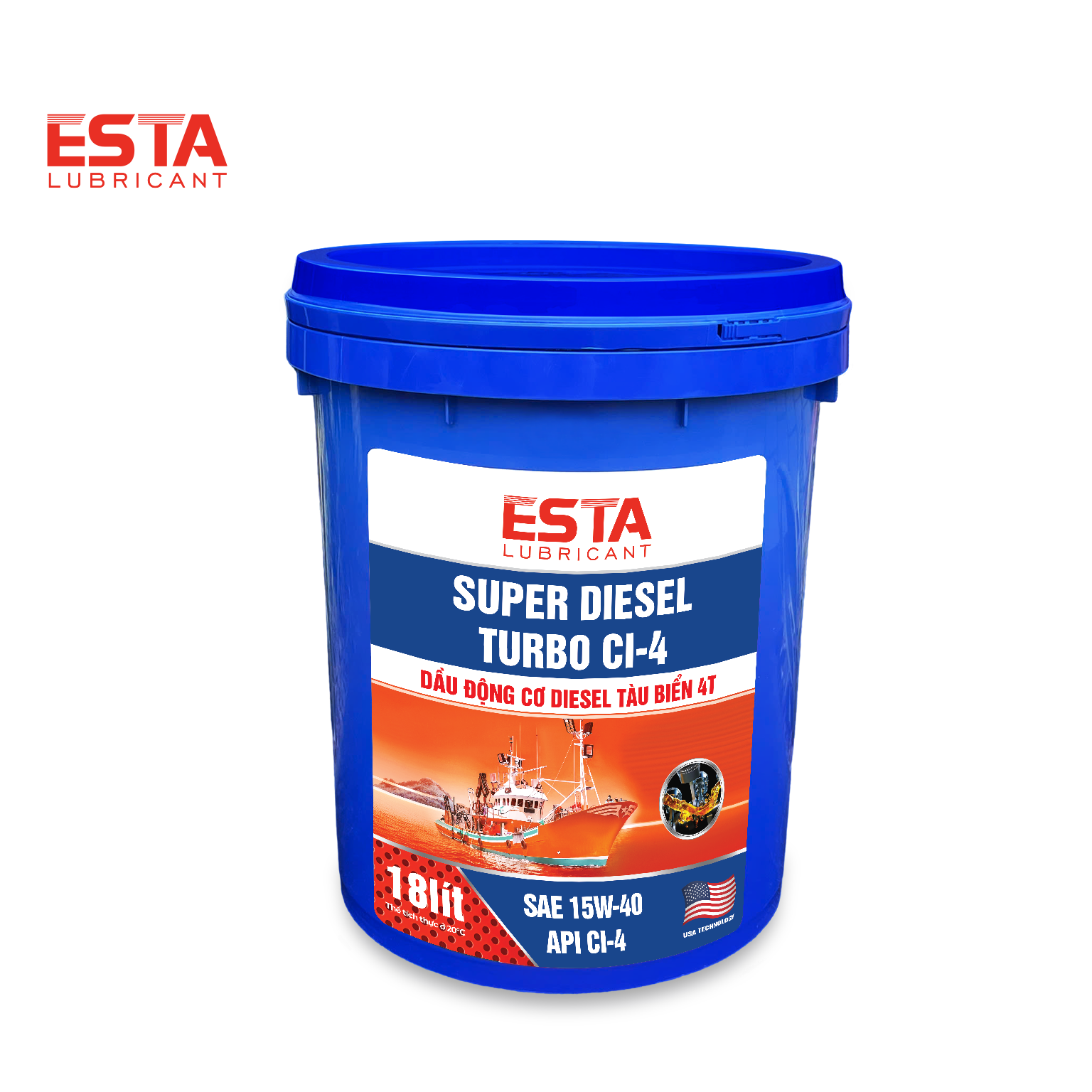 DẦU ĐỘNG CƠ DIESEL TURBO TÀU BIỂN 4T - API CI- 4/SN / SAE 15W40